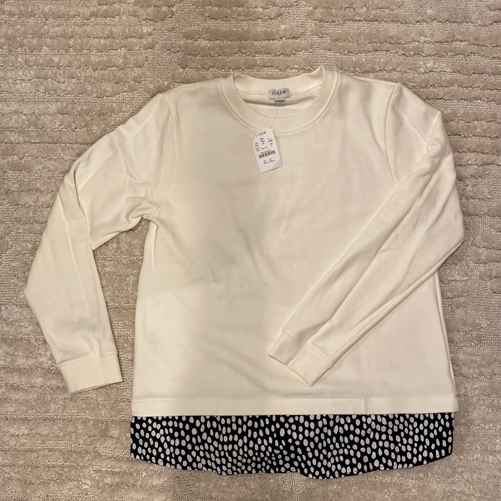 J crew fancy sweatshirt.